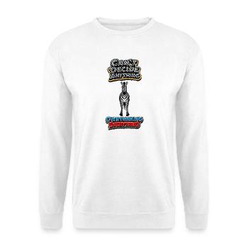 Zebra Overthinking Graphics - Sweat-shirt Unisexe - blanc - Devant