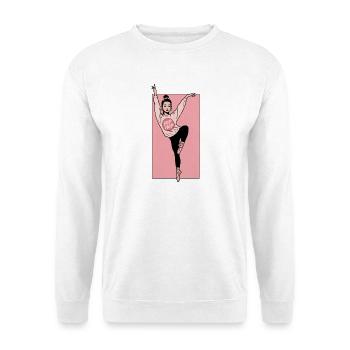 Female dancer #8 - Unisex Pullover - Weiß - Vorne