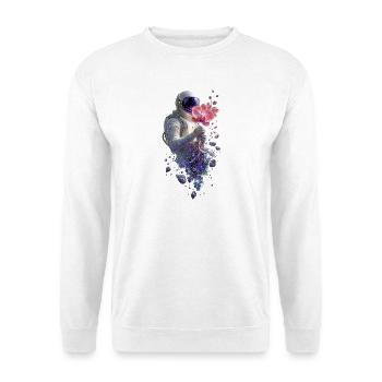 Cosmic Astronaut and Orchid - Unisex Sweatshirt - white - Front