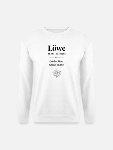 Sternzeichen Löwe - Unisex Pullover - Weiß