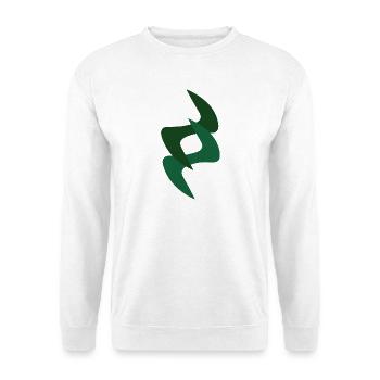 Grünes Blätter-Sinfonie - Unisex Pullover - Weiß - Vorne - Alina (178cm) & Michal (187cm)