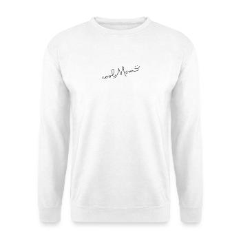 Cool Mom Minimalist Line Smile Mama Shirt - Unisex Sweatshirt - white - Front