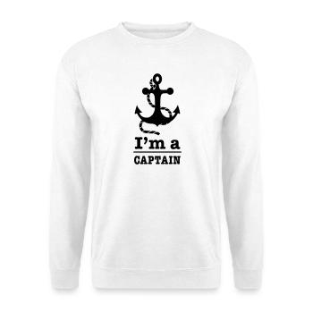 capitaine - Sweat-shirt Unisexe - blanc - Devant