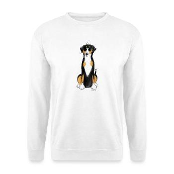 Motif drôle de chien Sennenhund I Comle Entlebucher I - Sweat-shirt Unisexe - blanc - Devant
