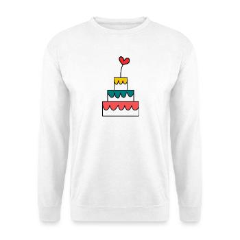 HAPPY BIRTHDAY. Happy birthday. anniversary. - Unisex Sweatshirt - white - Front
