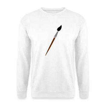 paint brush - Unisex Sweatshirt - white - Front