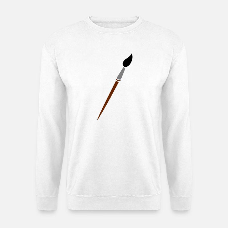 Pinsel - Unisex Pullover - Weiß