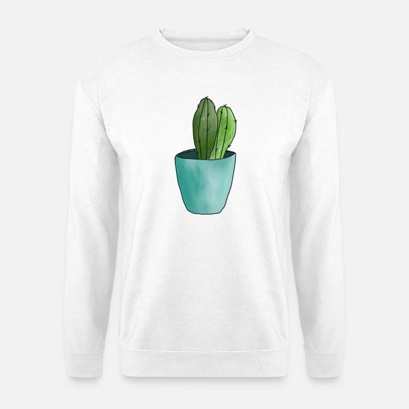 Wüstenkaktus in Pastell - Unisex Pullover - Weiß