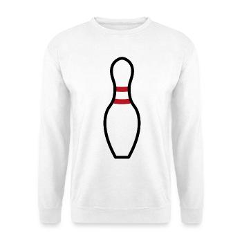 Bowling Pin - Unisex Pullover - Weiß - Vorne