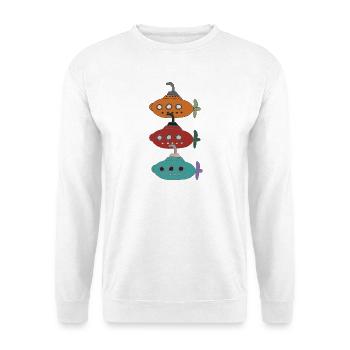 Des bateaux sous-marins imaginatifs - Sweat-shirt Unisexe - blanc - Devant
