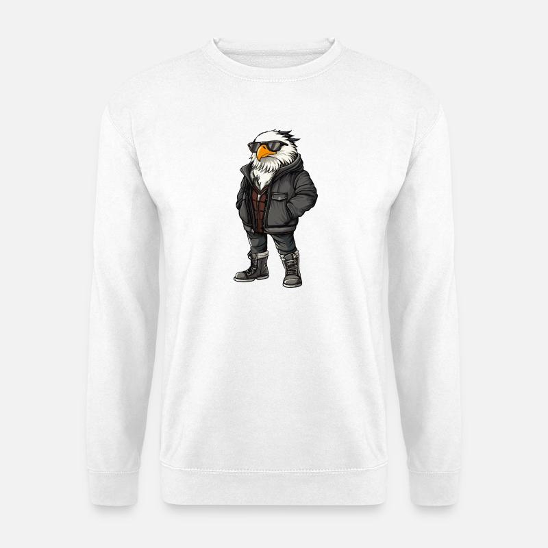 Adler Cool Winter - Unisex Pullover - Weiß