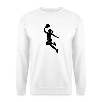 Femme smash padel - Sweat-shirt Unisexe - blanc - Devant