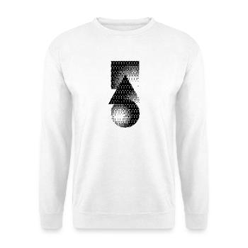 Geometrische Formen - Unisex Pullover - Weiß - Vorne