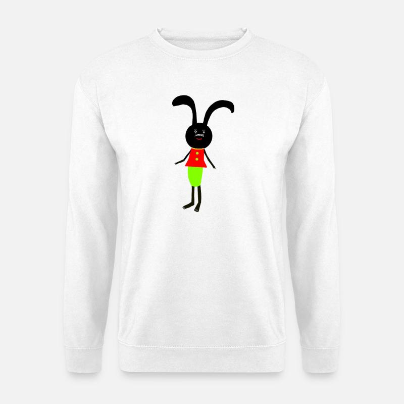 Hase Kinder Hasen Ostern - Unisex Pullover - Weiß