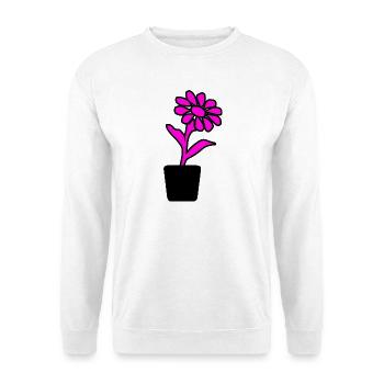Blume - Unisex Pullover - Weiß - Vorne