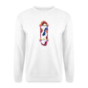 Skateboard 80s Look - Unisex Sweatshirt - white - Front