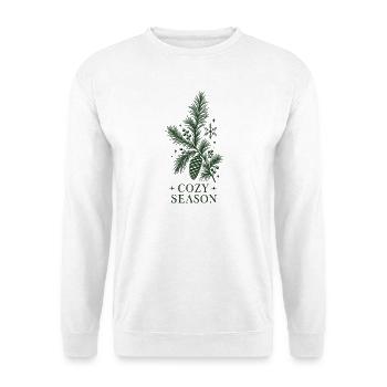 Gemütliche Kiefernsaison - Unisex Pullover - Weiß - Vorne - Alina (178cm) & Michal (187cm)