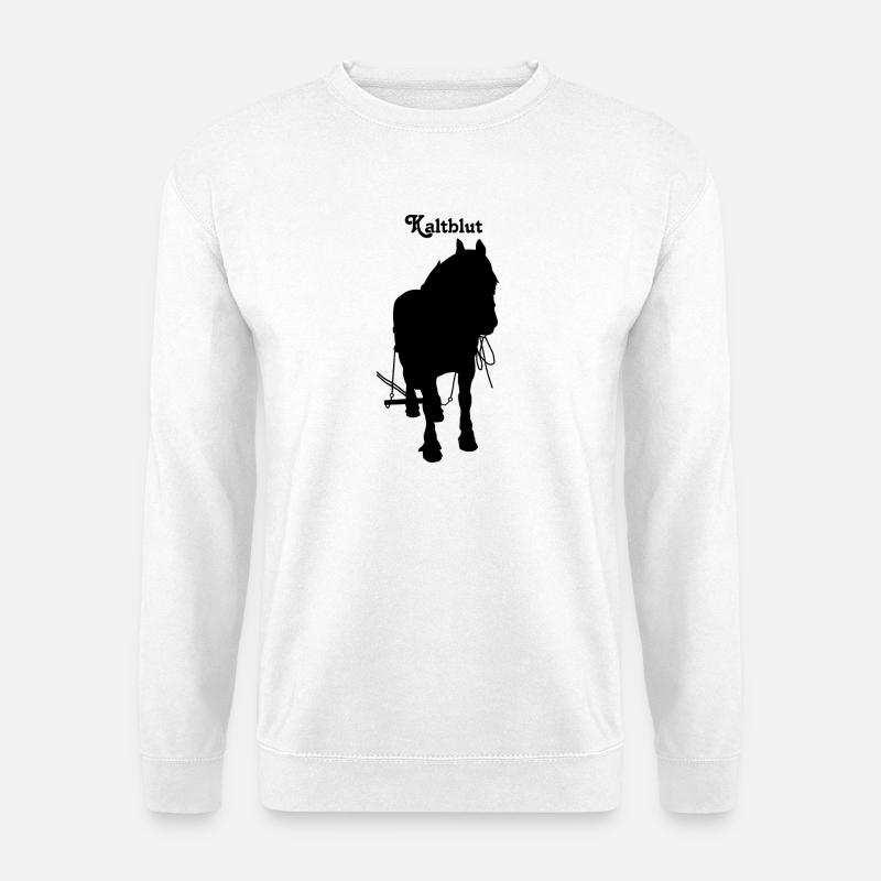 kaltblutboulonnaiseruni - Unisex Pullover - Weiß