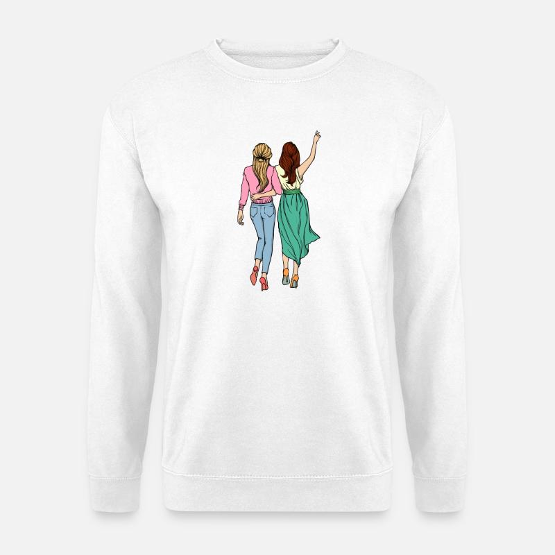 Beste Freunde Freundin - Unisex Pullover - Weiß