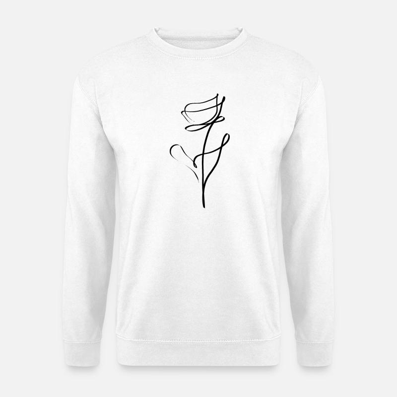 Rose. - Unisex Pullover - Weiß