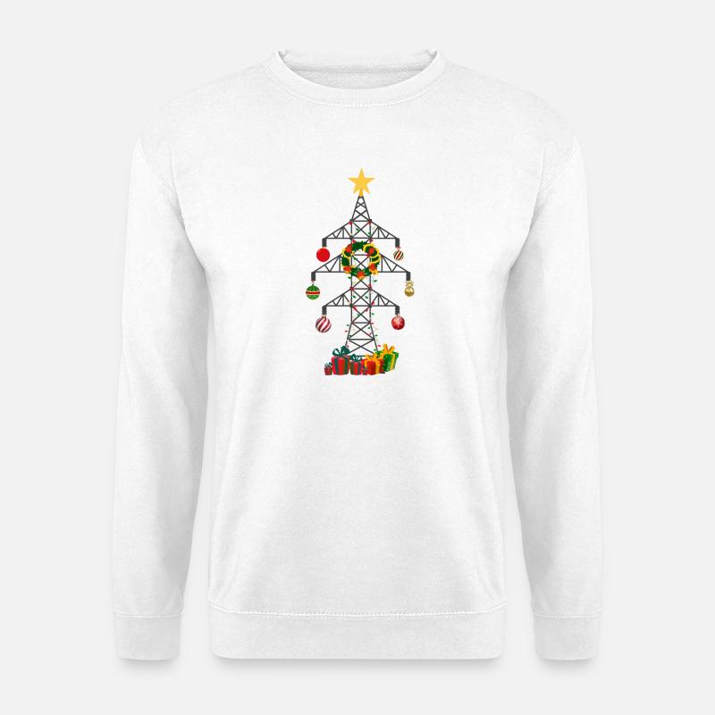 Christmas Strommast - Unisex Pullover - Weiß