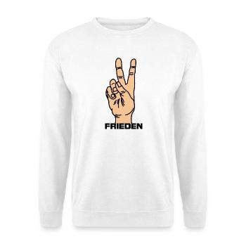 Hand gesture german Skin Tone - Unisex Sweatshirt - white - Front
