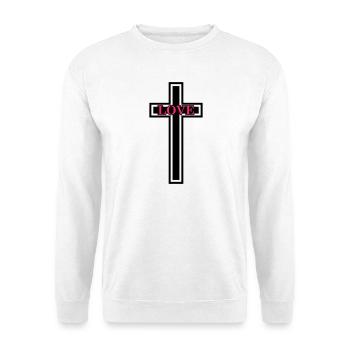 Cross Christian Love - Unisex Sweatshirt - white - Front