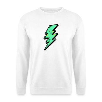 Blitzstil Blitz Abstrakt - Unisex Pullover - Weiß - Vorne