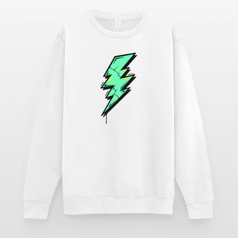 Style Éclair Éclair Abstrait Sweat-shirt Unisexe