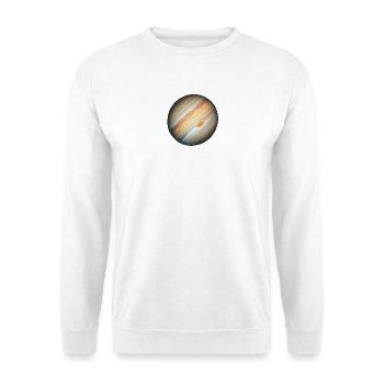 Jupiter & riesiger roter Fleck - Unisex Pullover - Weiß - Vorne