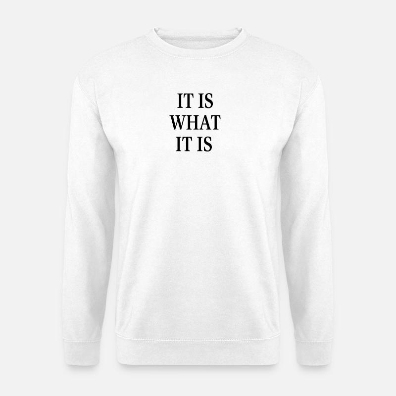 C’EST CE QUE C’EST - Sweat-shirt Unisexe - blanc