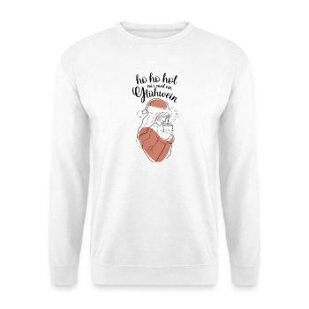 Abstract skin tones contours hohoho mulled wine - Unisex Sweatshirt - white - Front