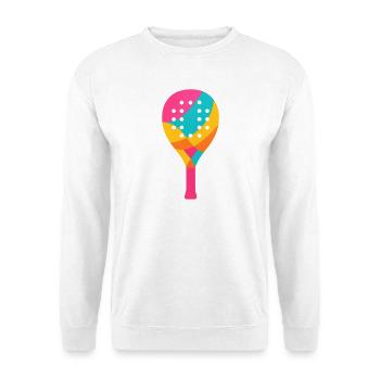 Padel-Racket – Padeliste - Unisex Pullover - Weiß - Vorne