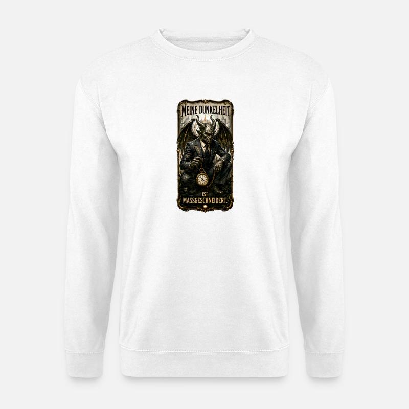Meine Dunkelheit ist maßgeschneidert - Unisex Pullover - Weiß