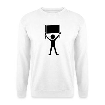Botschaft Demonstration - Unisex Pullover - Weiß - Vorne