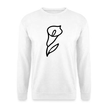 Blume 5 - Unisex Pullover - Weiß - Vorne - Alina (178cm) & Michal (187cm)