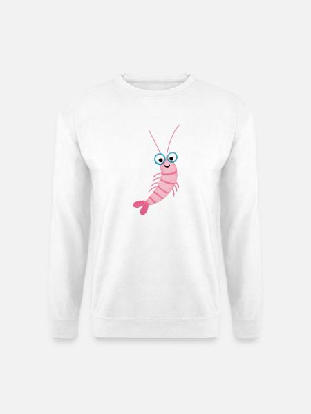 Garnele - Unisex Pullover - Weiß