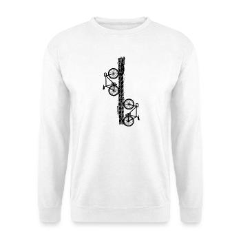 Radfahren Fahrrad Sport Radfahren Radfahrer - Unisex Pullover - Weiß - Vorne - Alina (178cm) & Michal (187cm)