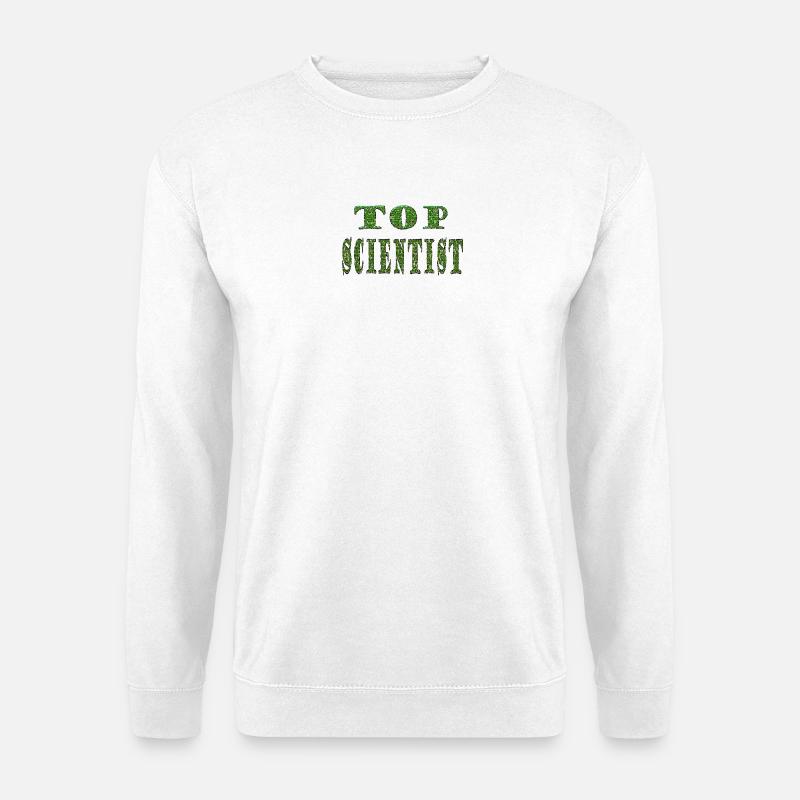 Top Scientist Green Texture - Unisex Sweatshirt - white