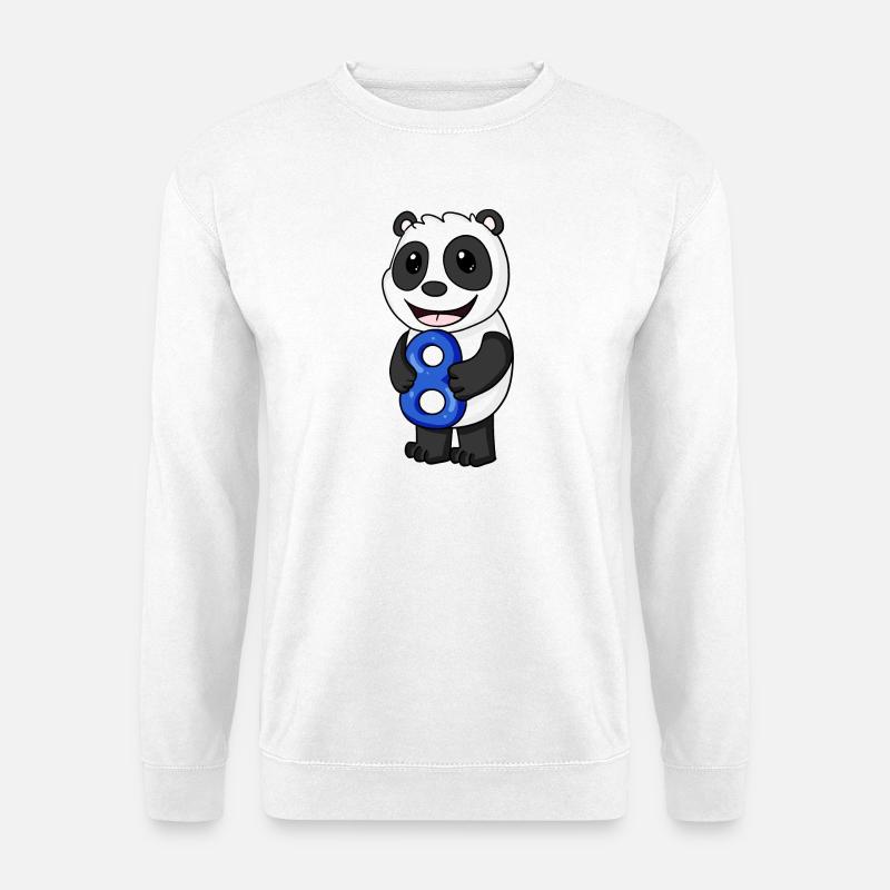 Panda 8 - Unisex Pullover - Weiß
