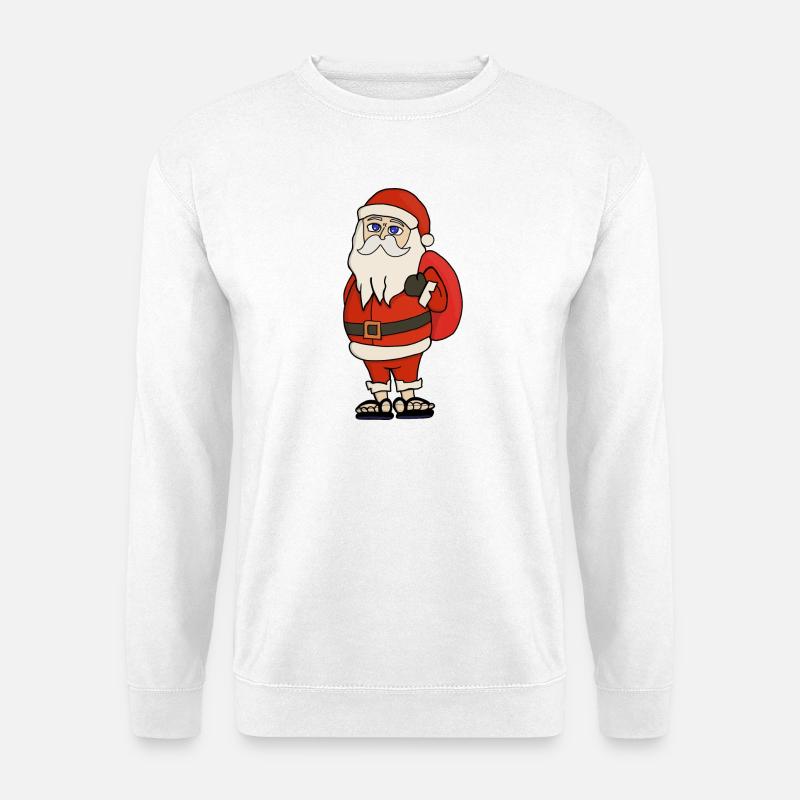 Weihnachtsmann Weihnachten Flip Flops - Unisex Pullover - Weiß