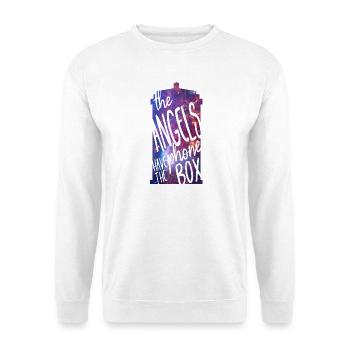 Les anges ont la cabine téléphonique - Sweat-shirt Unisexe - blanc - Devant