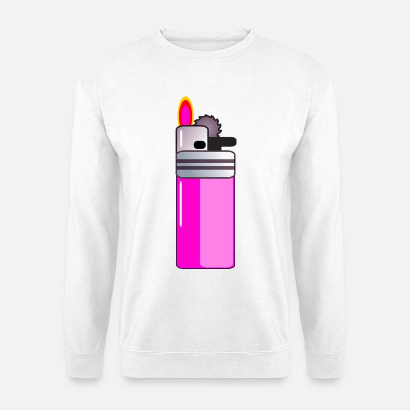 FIRE Feuerzeug - Unisex Pullover - Weiß
