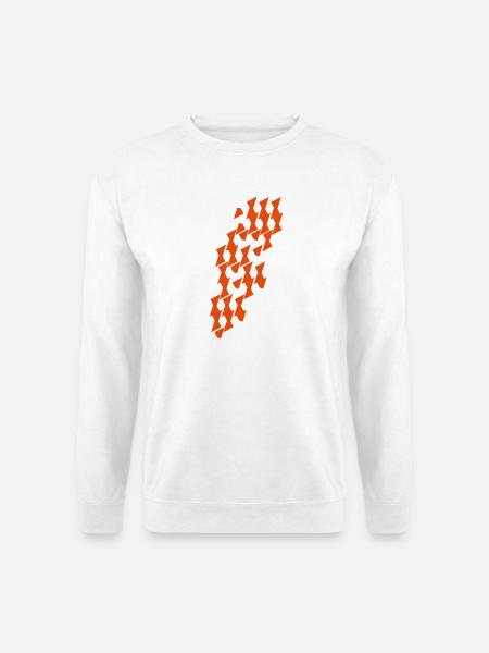 Modul_Muster in Kombinatorik - Unisex Pullover - Weiß