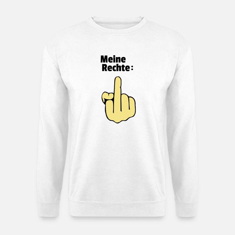 Meine Rechte - Unisex Pullover - Weiß