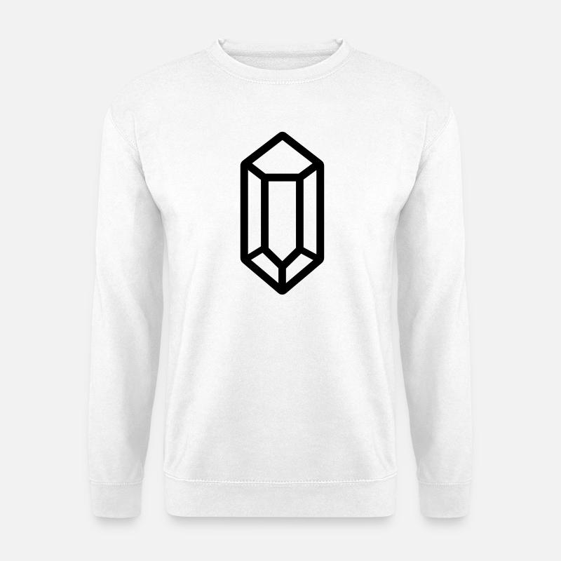 Quarzkristall - Unisex Pullover - Weiß