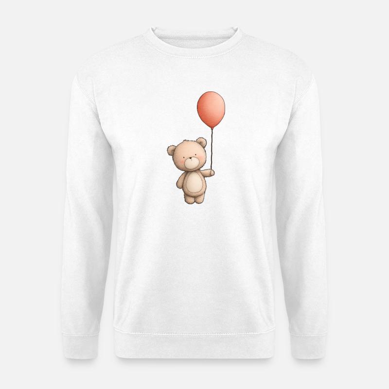 Teddybär, Teddybär - Unisex Pullover - Weiß
