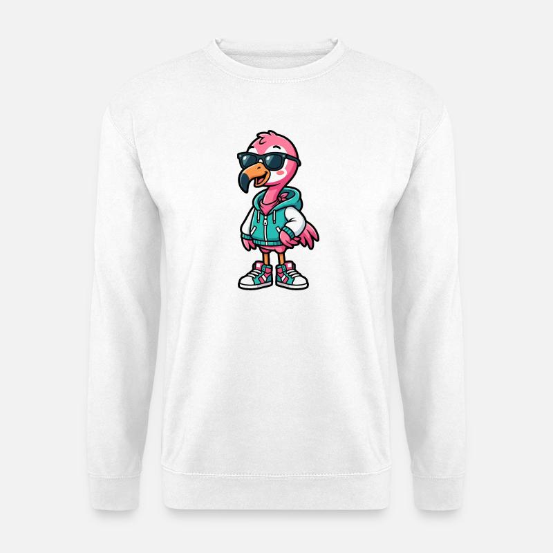 Cool Flamingo - Unisex Sweatshirt - white