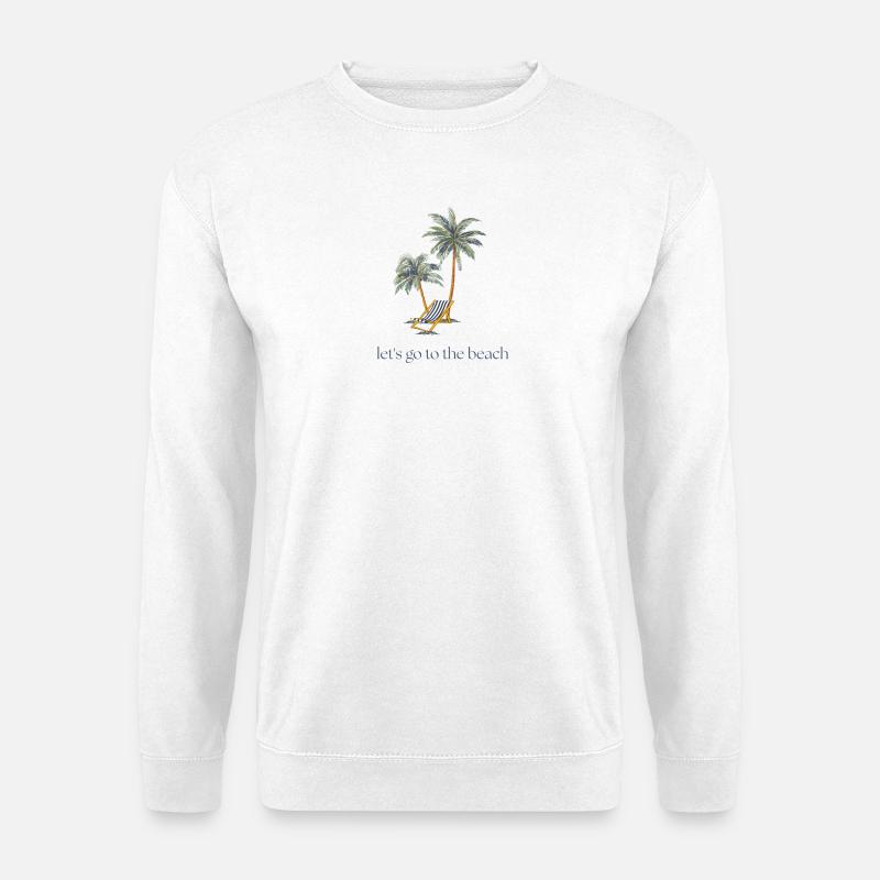 Let's go to the beach - Unisex Sweatshirt - white