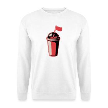 Red Flag Becher - Unisex Pullover - Weiß - Vorne